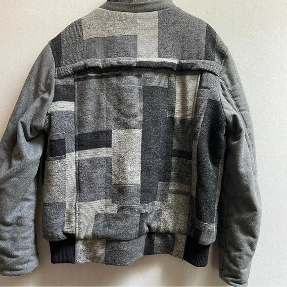 Marccasne wool blend zip up bomber jacket Sz 48/ Sz L - Picture 2 of 10